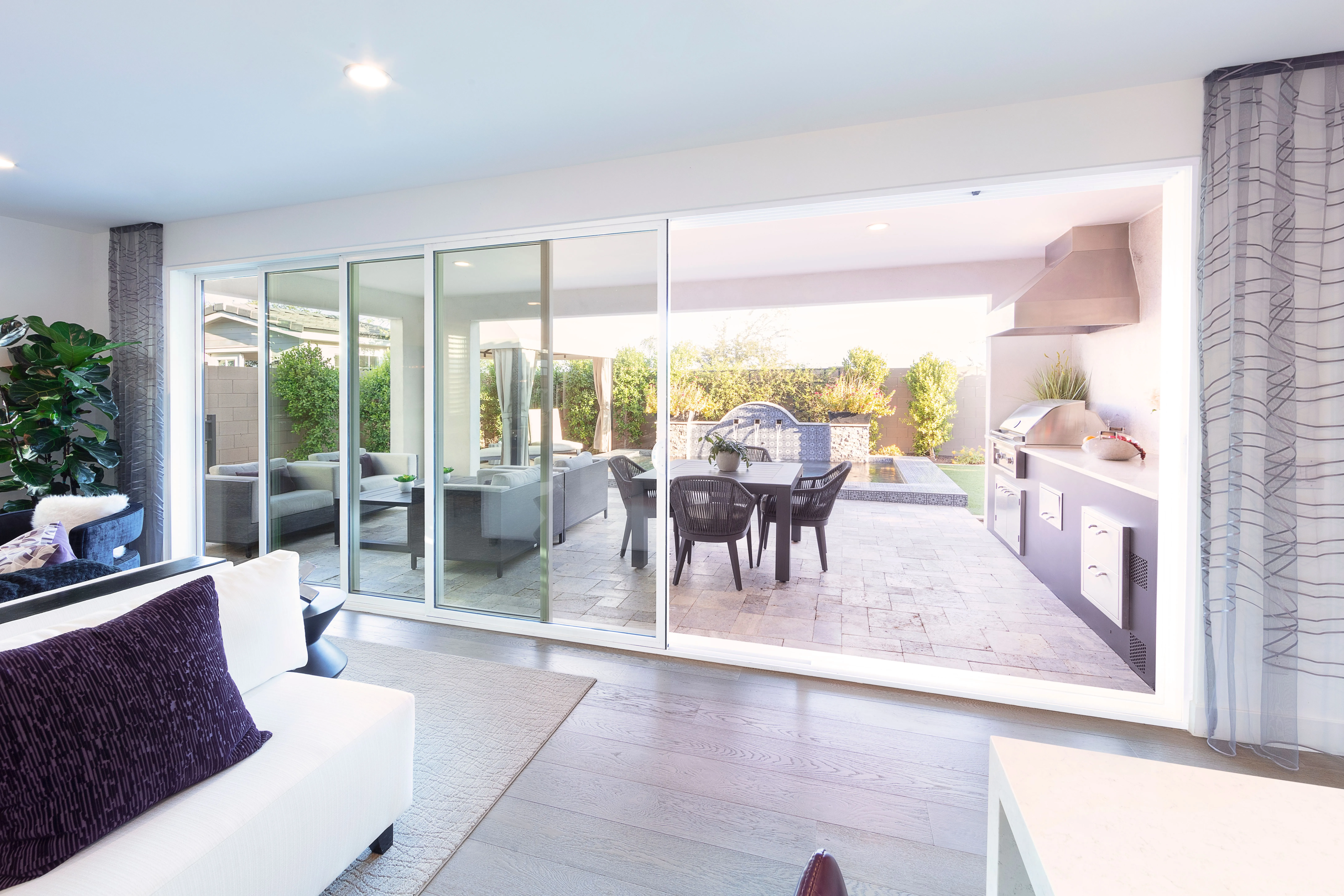 VX350 Moving Glass Walls window